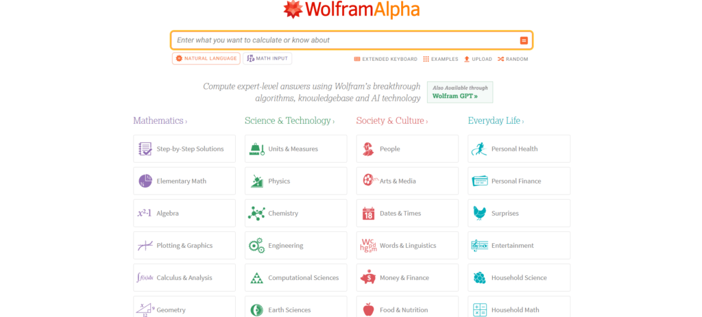 Wolfram Alpha