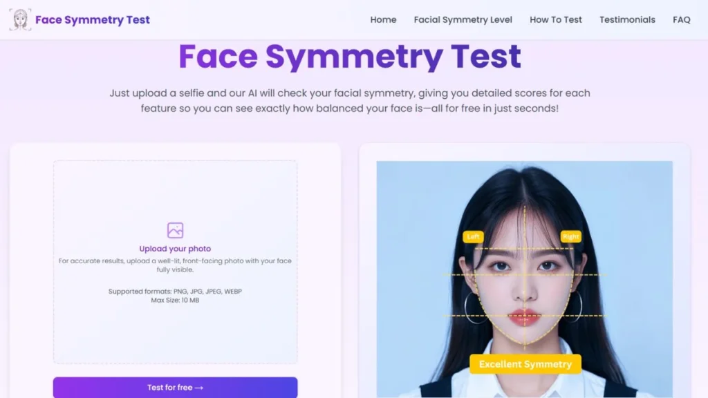 Face Symmetry Test AI