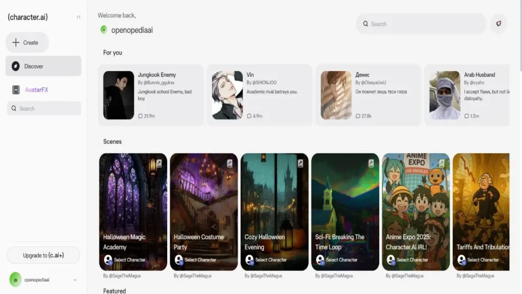 Home Character AI