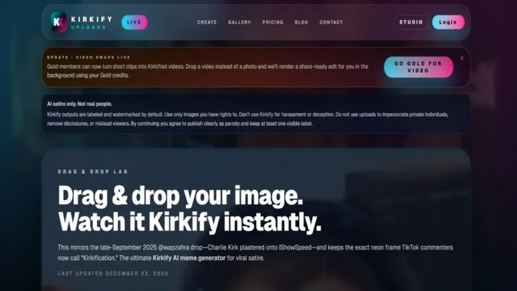 Kirkify AI Meme Generator